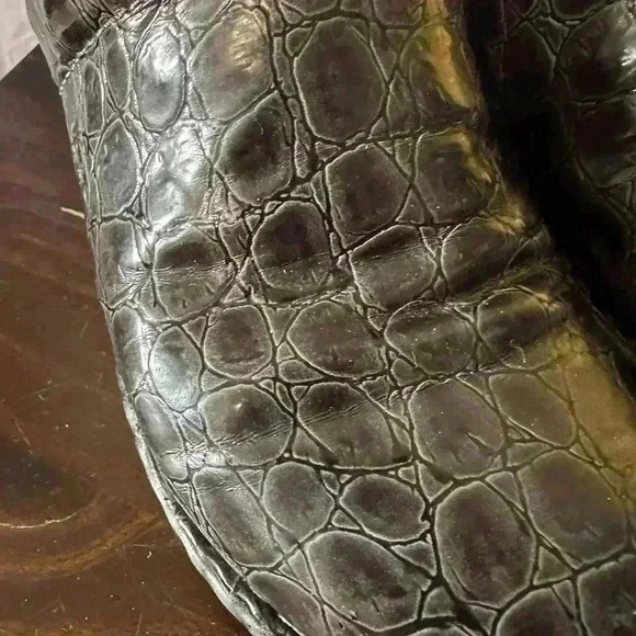 BOC Clog Size 7.5. Black Snake Skin Look. Slip On. - Picture 7 of 7